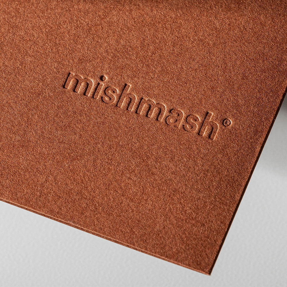 MISHMASH Caderno Naked Plain Brick Mau Feitio