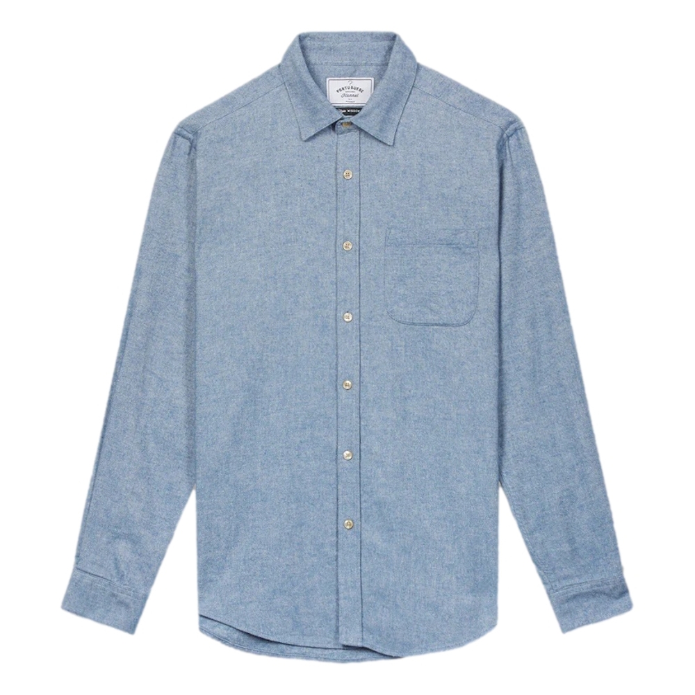 PORTUGUESE FLANNEL Teca Shirt - Light Blue - Mau Feitio