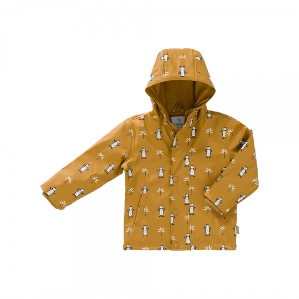 FRESK Penguin Kids Rain Coat - Mustard