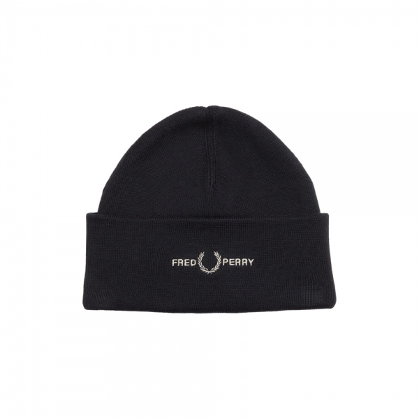 FRED PERRY Graphic Beanie C4114 - Black