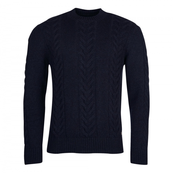 BARBOUR Essential Pullover Cable Knit...