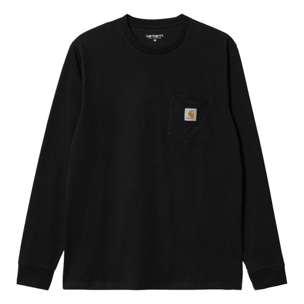 CARHARTT WIP LS Pocket T-Shirt - Black