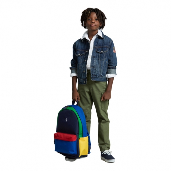 POLO RALPH LAUREN Big Pony Color-Blocked Backpack - Multi - Mau Feitio