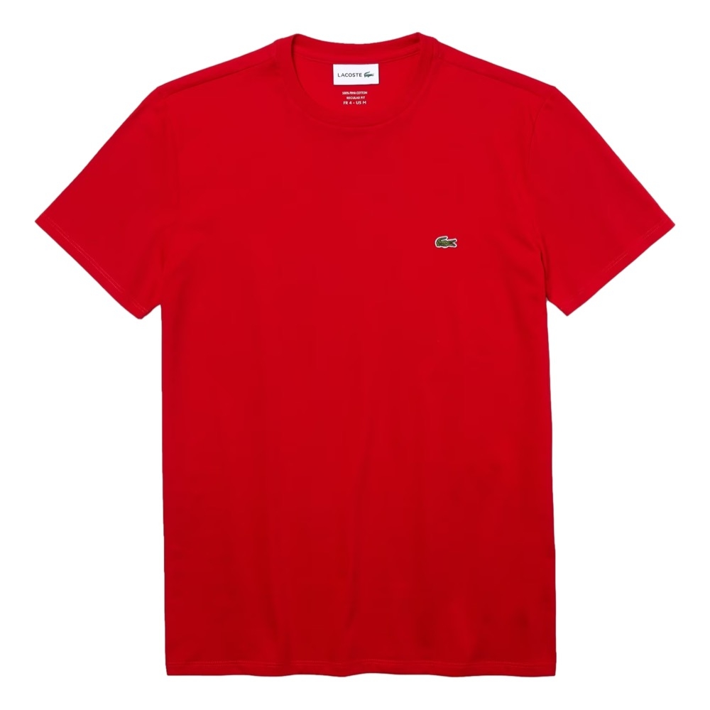 LACOSTE T-Shirt Pima Cotton - Rouge - Mau Feitio