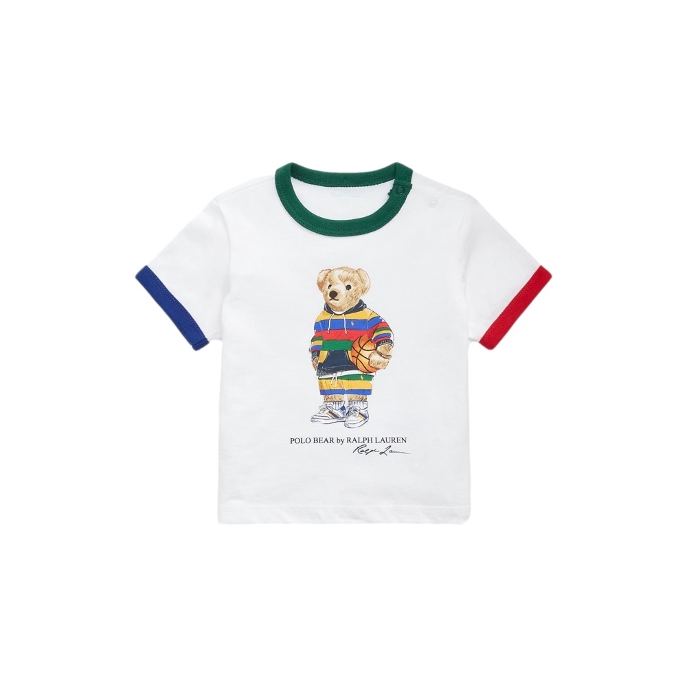 POLO RALPH LAUREN Baby Polo Bear Cotton Jersey T-Shirt - White -...