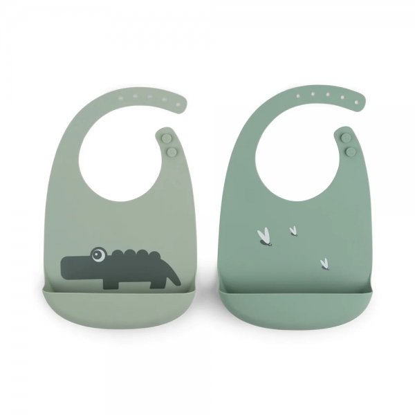 DONE BY DEER Silicone Bib 2-Pack...