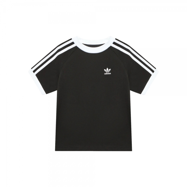 ADIDAS T-Shirt 3 Stripes Criança - Black