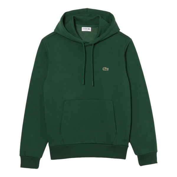LACOSTE Sweatshirt Brushed Hoodie - Vert