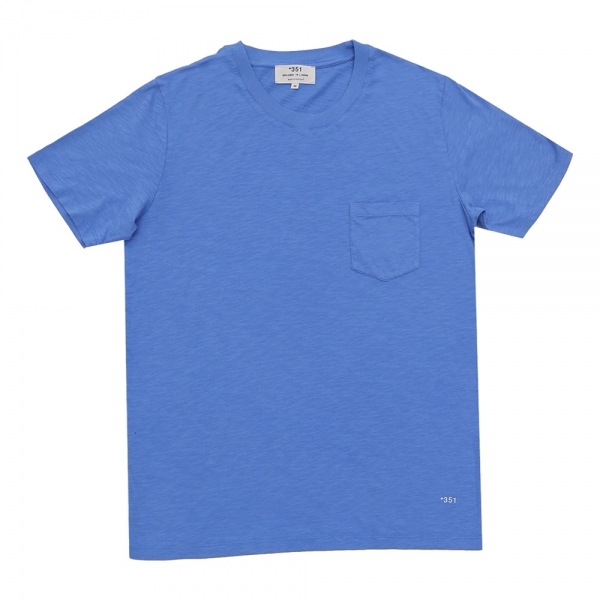 +351 Reversible Rib T-Shirt - Denim Blue