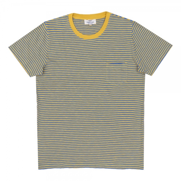 +351 T-Shirt Stripes -  Denim Blue &...