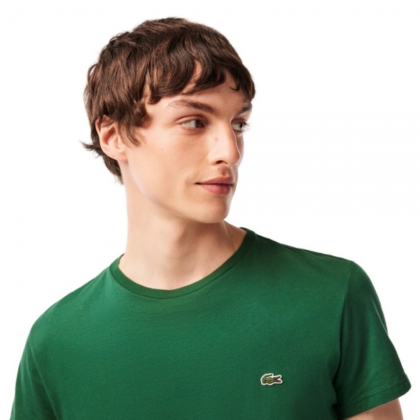 LACOSTE T-Shirt Pima Cotton - Vert - Mau Feitio