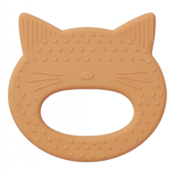 LIEWOOD Silicone Teether - Cat Rose