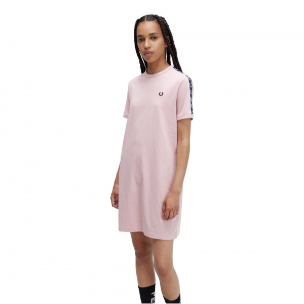 FRED PERRY Vestido D4155 - Chalky Pink