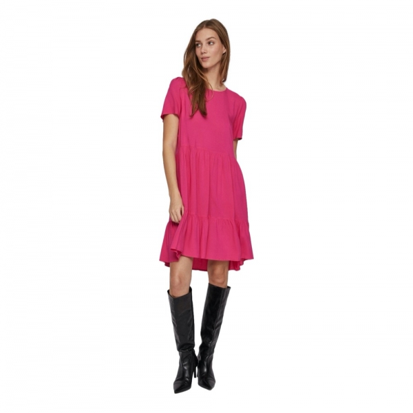 VILA Noos Paya Dress - Pink Yarrow