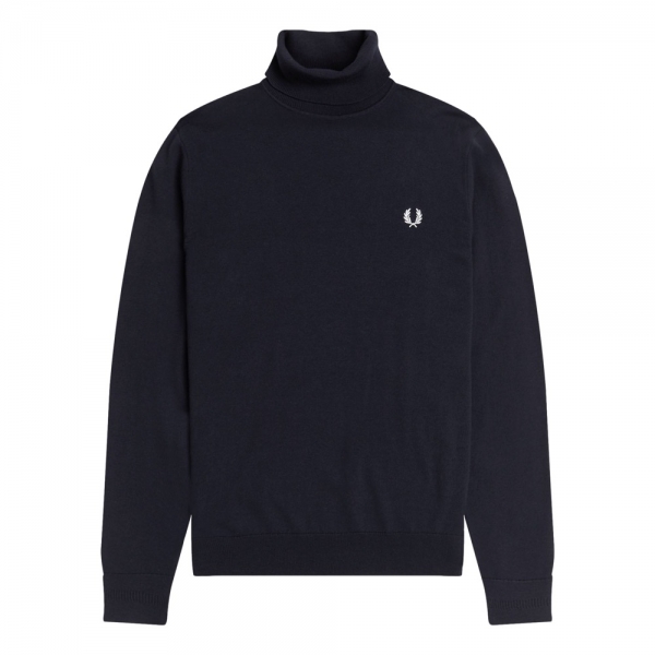 FRED PERRY Malha Roll Neck K9552 - Navy