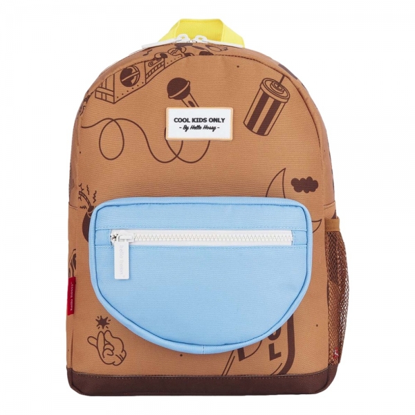 HELLO HOSSY Groovy Kid Backpack - Brown