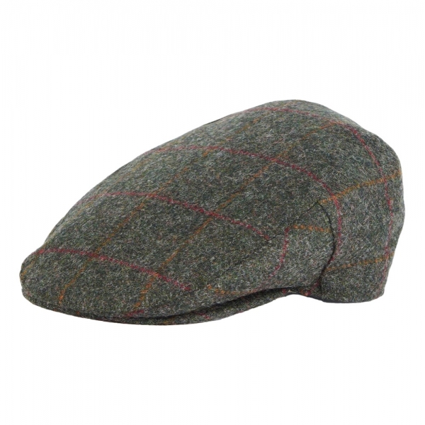 BARBOUR Beret Crieff - Olive/Red...