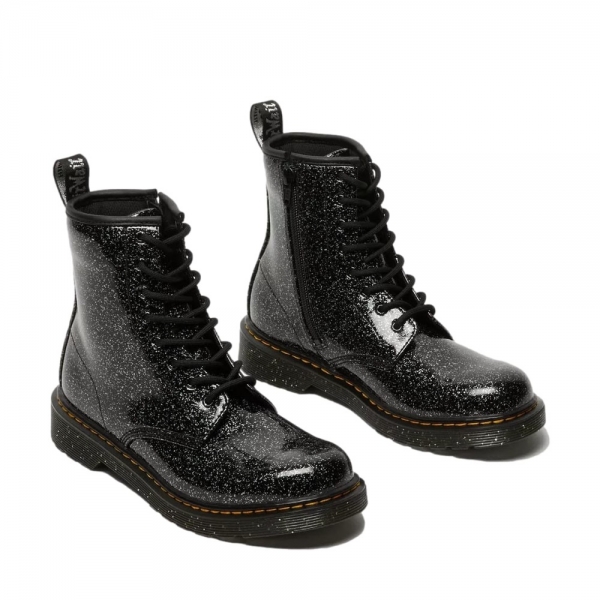 Black glitter 2024 doc martens shoes