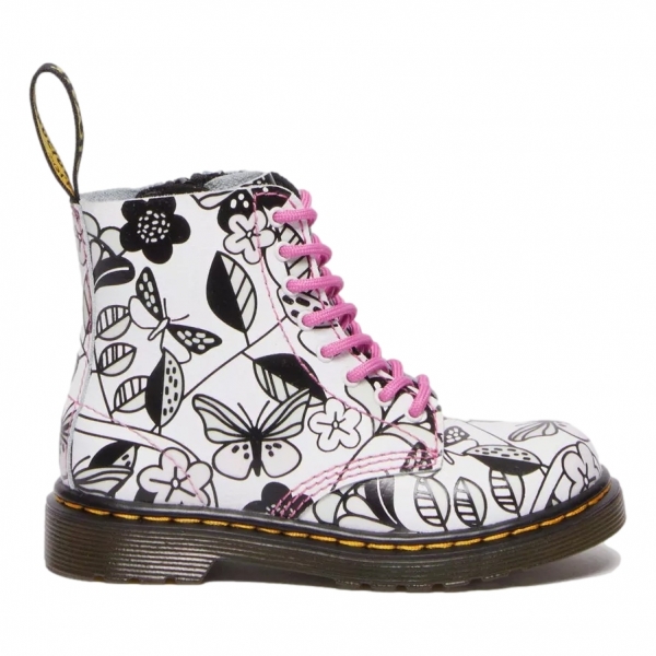 DR. MARTENS 1460 Y Meadow Print - White