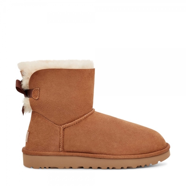UGG Botas Mini Bailey Bow II - Chestnut