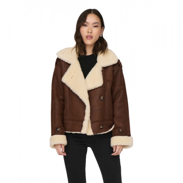 ONLY Jacket Ylva Faux - Toasted Coconut