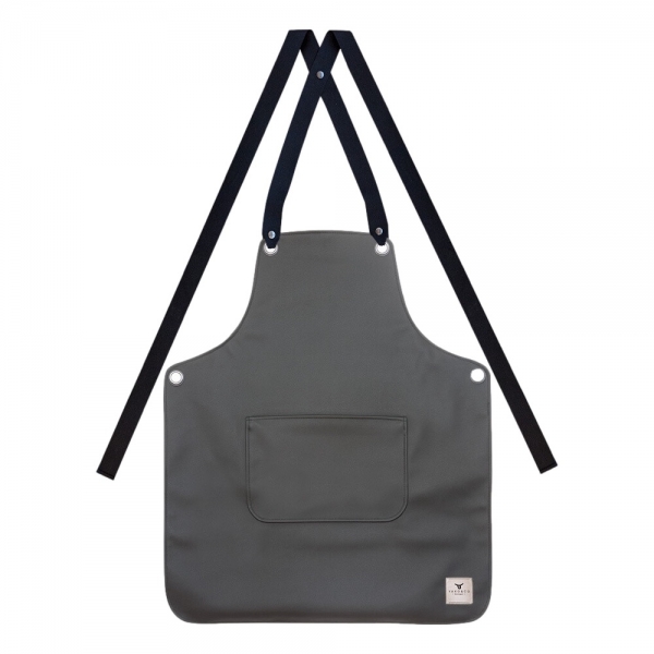 YAKO & CO Vegan Leather Apron - Black...