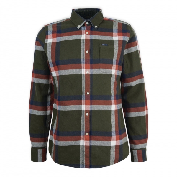 BARBOUR Folley Tailored Shirt - Olive