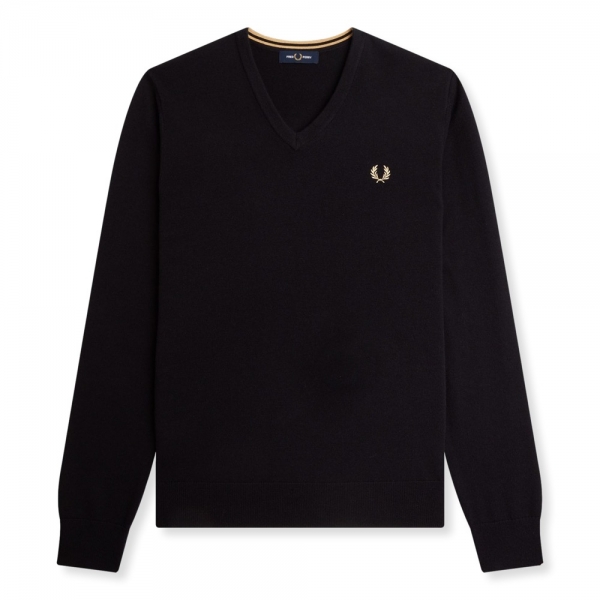 FRED PERRY Classic V Neck Jumper...