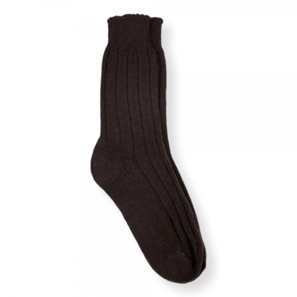 THE CAPTAIN SOCKS Wool Socks - Brown