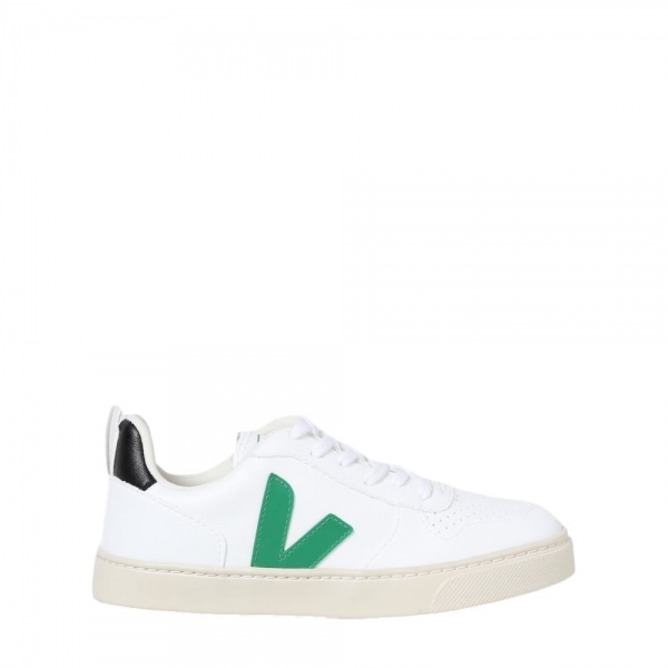 VEJA Kids V 10 Lace White Emeraude Black