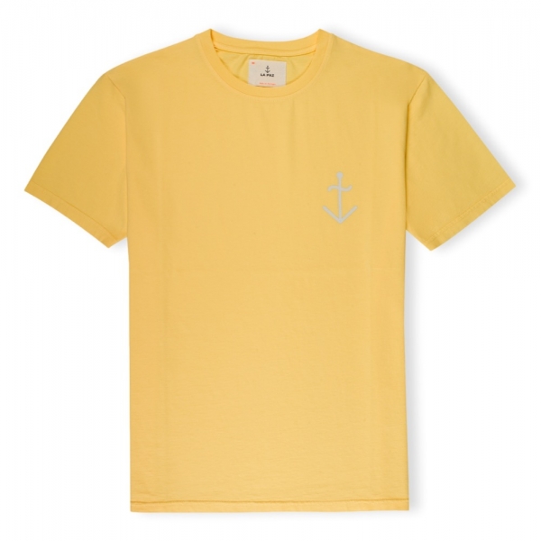 LA PAZ Dantas T-Shirt - Yellow Ecru Logo