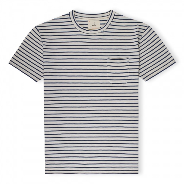 LA PAZ T-Shirt Guerreiro - Blue Stripes