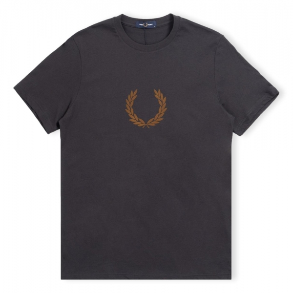 FRED PERRY T-Shirt Flocked Laurel...