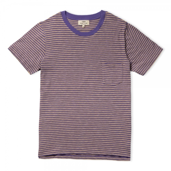 +351 T-Shirt Stripes - Dust & Purple