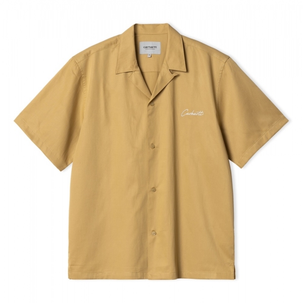 CARHARTT WIP Delray Shirt - Bourbon/Wax
