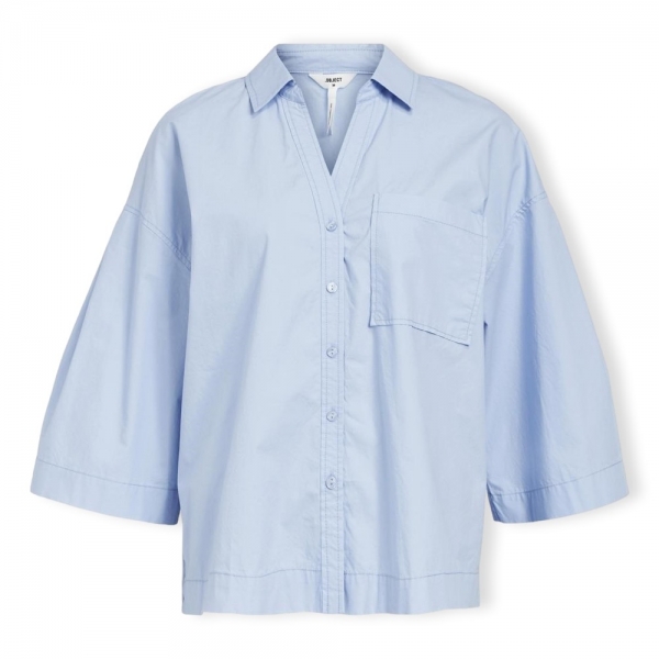 OBJECT Demi Shirt 3/4 - Brunnera Blue