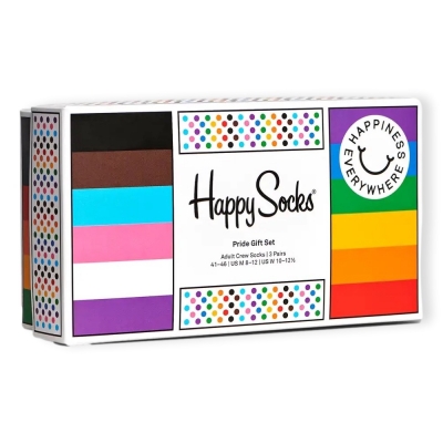 HAPPY SOCKS 3-Pack Meias Pride
