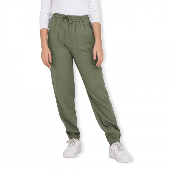 ONLY Noos Caro Pull Up Trousers - Oil...