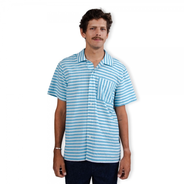 BRAVA FABRICS Camisa Stripes - Blue