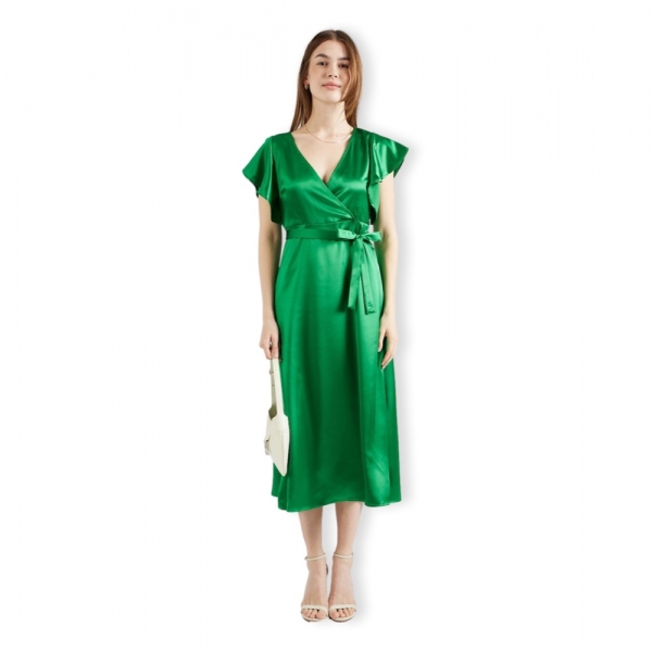 VILA Caroline Dress S/S - Green