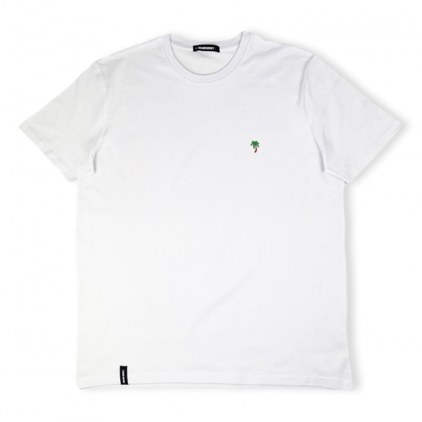 ORGANIC MONKEY T-Shirt Palm Tree - White