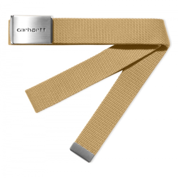CARHARTT WIP Clip Chrome Belt - Bourbon