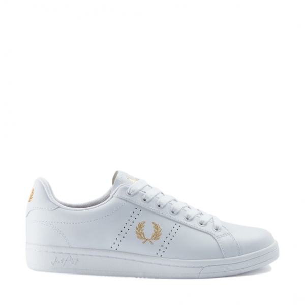 FRED PERRY Sneakers B6312 - White/Gold