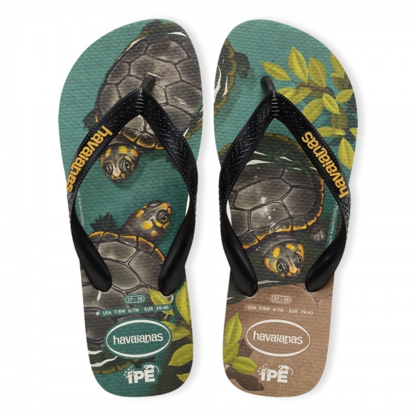 HAVAIANAS Ipe - Beige/Black/Yellow