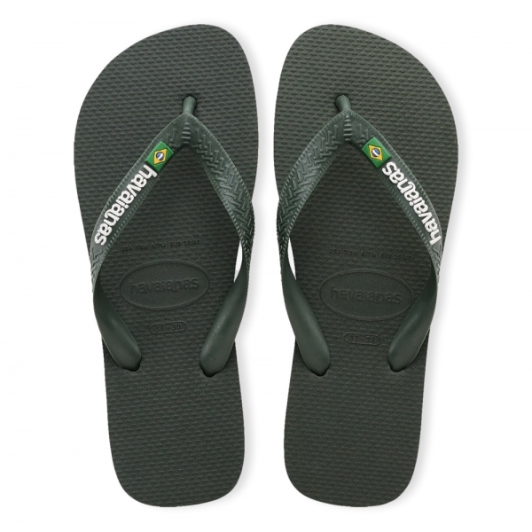 HAVAIANAS Brasil Logo - Green Olive
