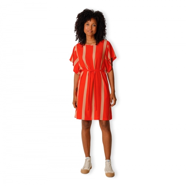 SKFK Vestido Laide - Stripes Red