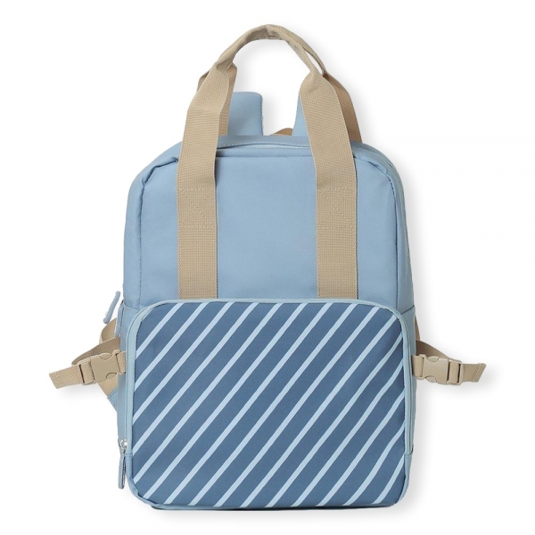 MONNËKA Thermal Backpack - Blue Stripes