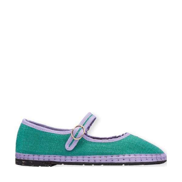 FLABELUS Ivetta Mary Jane - Green/Purple