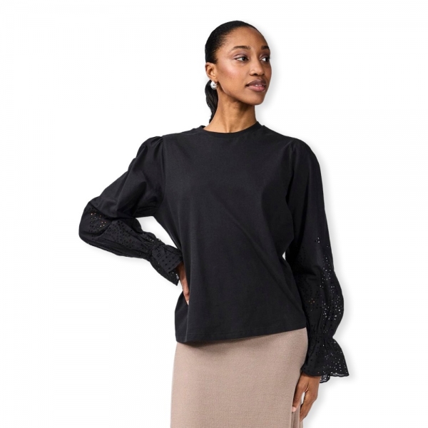 YAS Noos Top Lex L/S - Black