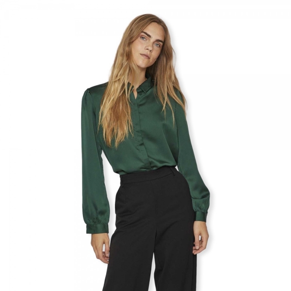 VILA Noos Ellette Satin Shirt L/S -...